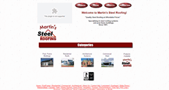 Desktop Screenshot of martinssteelroofing.com